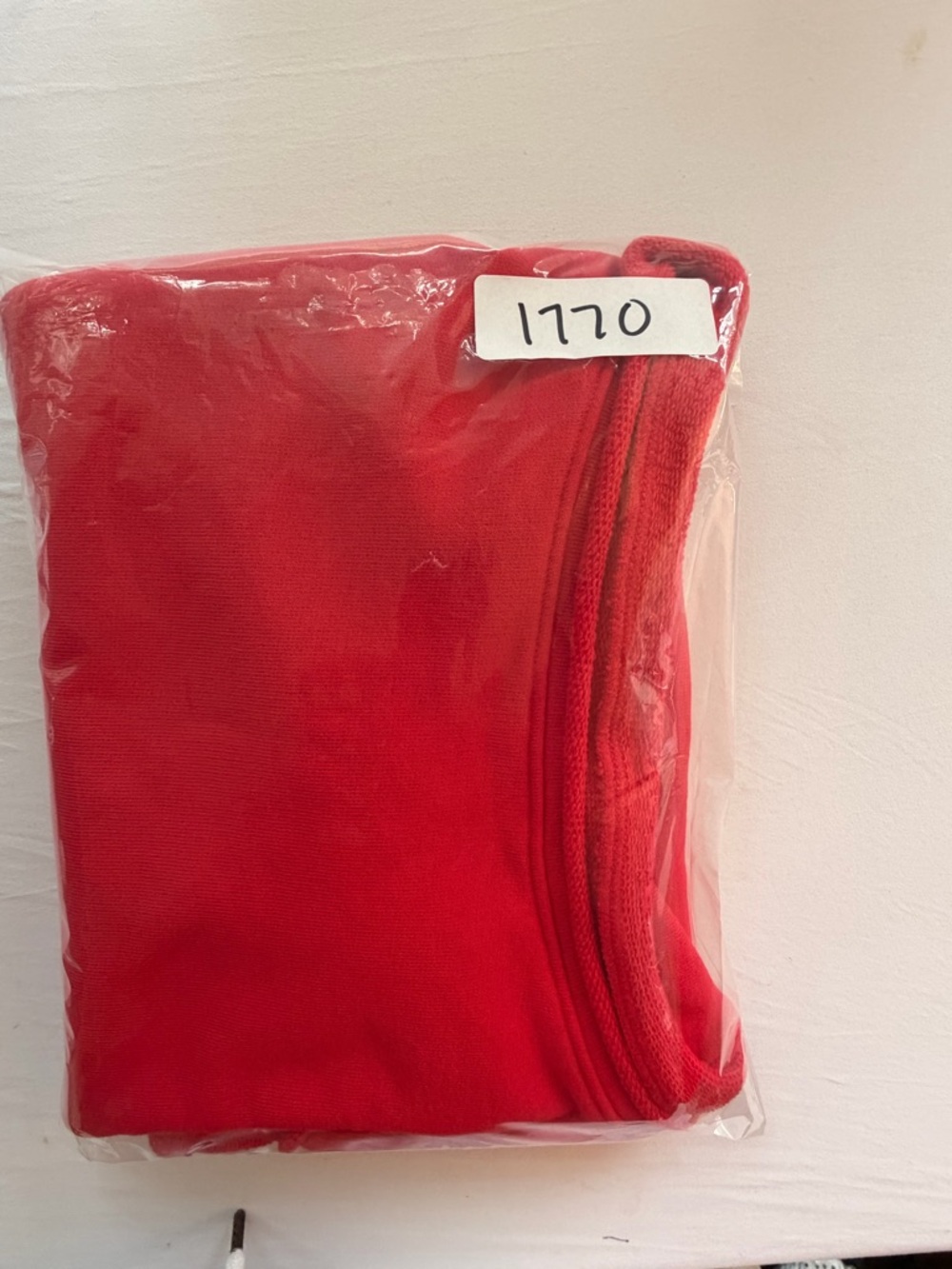 FRANK & EILEEN Red Triple Fleece Olive Capelet.Sweatshirt O/S Rare Color $238 - Picture 8 of 8